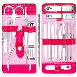 Gift for Women/Men,Nail Care kit Manicure Grooming Set with Travel Case Yougai18